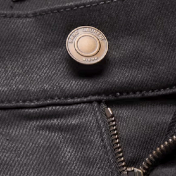 NWT Men’s Saint Laurent Paris Black Slim Fit Low Rise Jean D02-M/SK-LW - Sz 30 - Picture 4 of 12